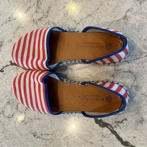 Eric Michael, red white and blue women’s espadrille shoes size 40
